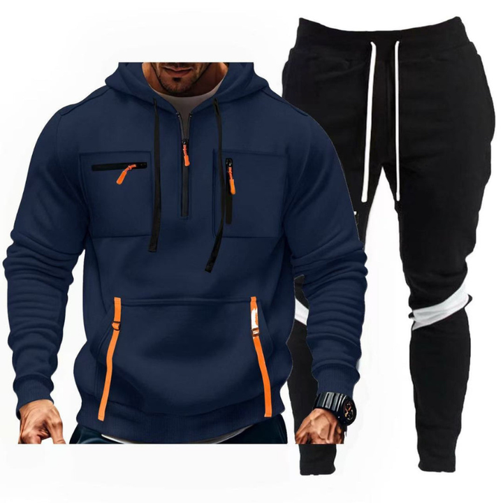Herren Sportset | Kapuzenpullover Jogginghose | Warme Kleider