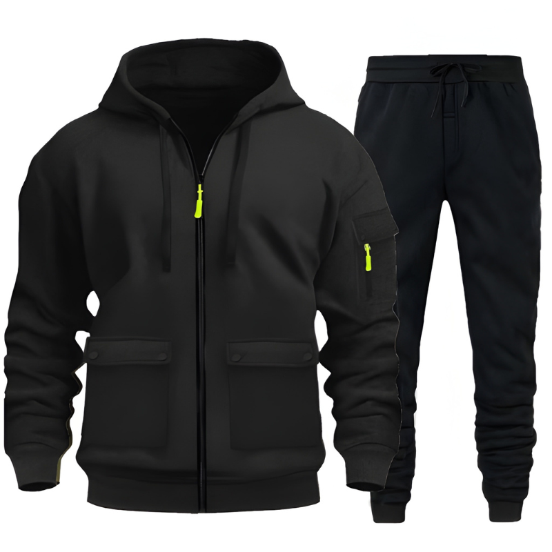 Herren Set | Kapuzen Pullover & Jogginghose Herren | Warm Sportlich