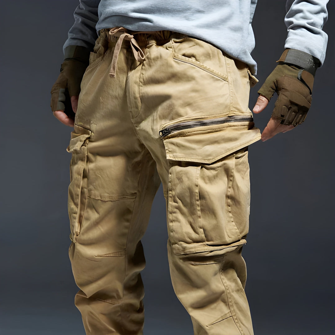 Cargohose Herren | Jeans Herren Fit | Elastischer Bund Style