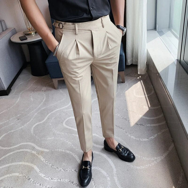 Herren Hose | Eleganter Stil | Bundfalte Design | Sommer