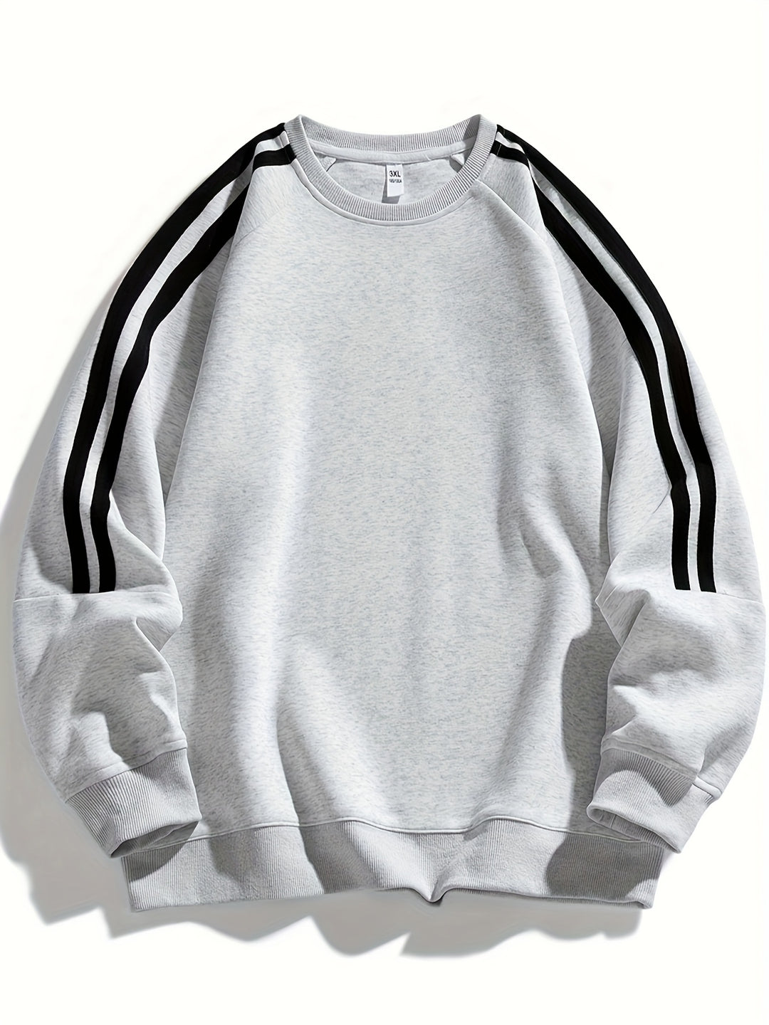 Herren Pullover | Oversized | Rundhals Streifenärmel | Frühling