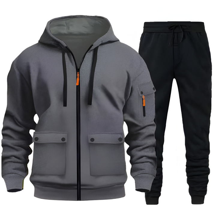Herren Set | Kapuzen Pullover & Jogginghose Herren | Warm Sportlich