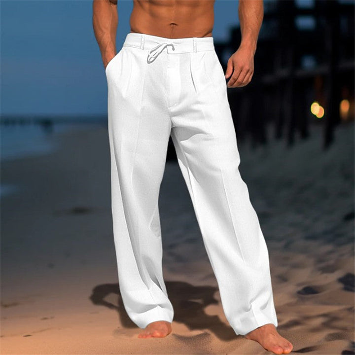 Herren Hose | Weite Passform | Mit Kordelzug | Sommer