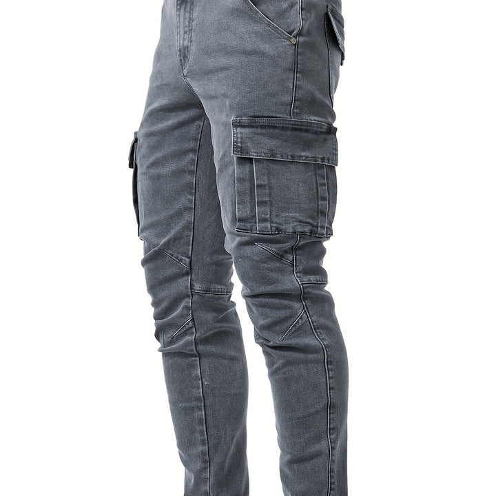 Herren Jeans | Slim Fit | Cargo Taschen | Sommer