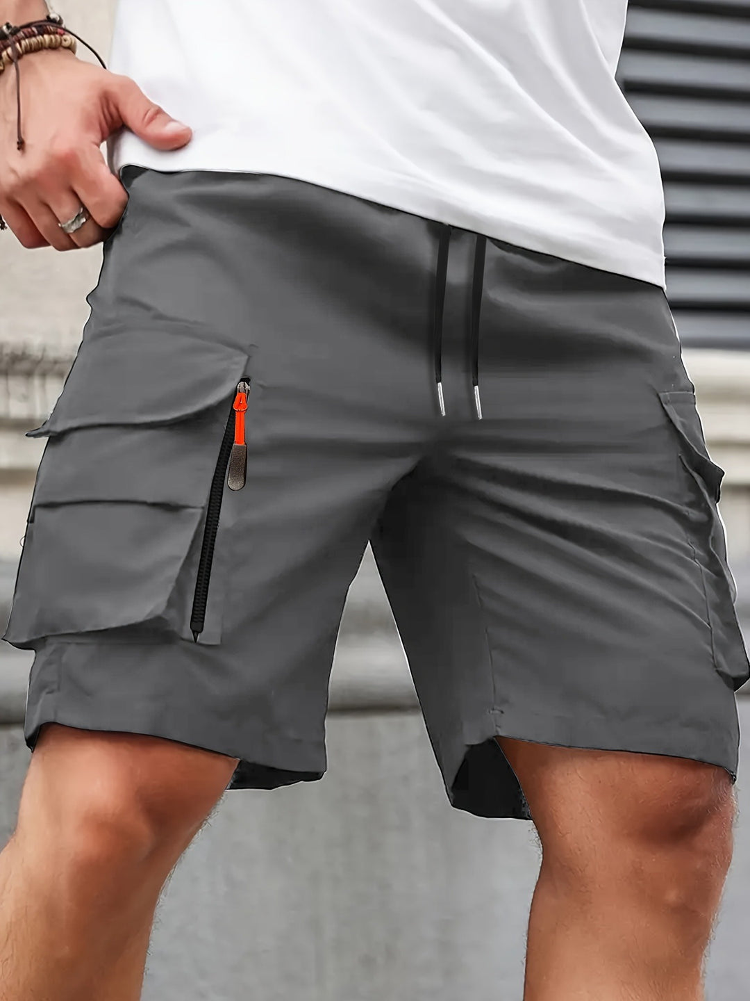 Herren Shorts | Cargo Stil | Mit Kordelzug | Sommer