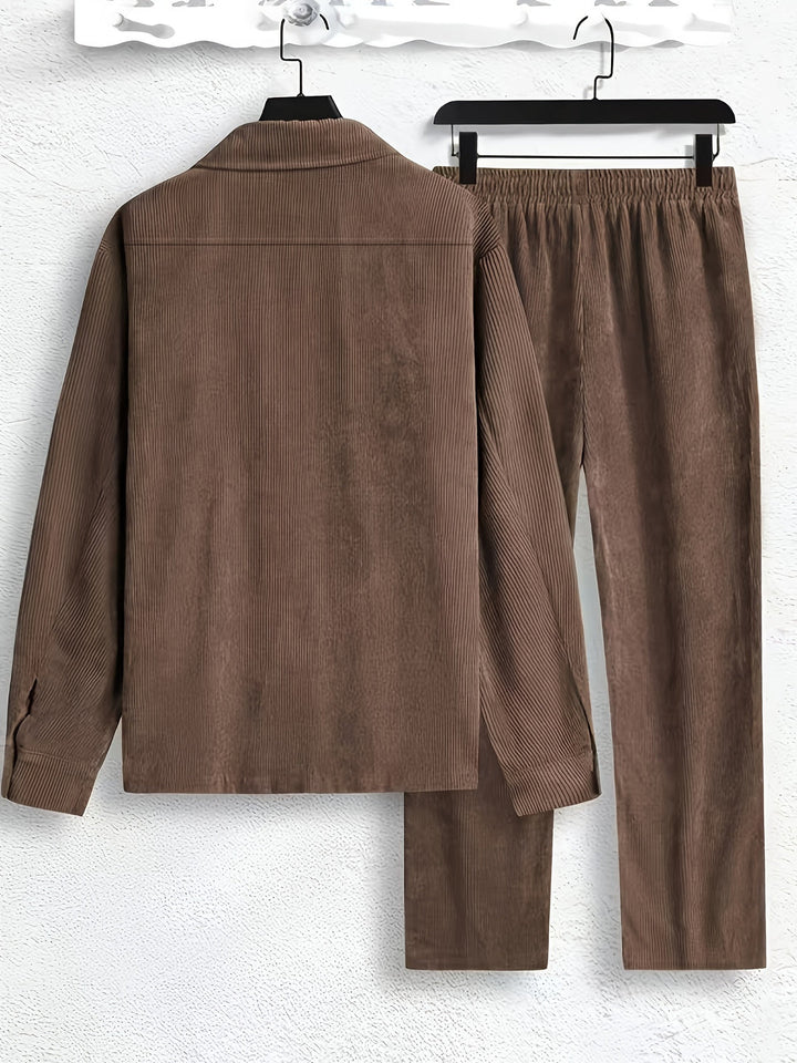 Herren Set | Oversized | Mit Knöpfen | Frühling