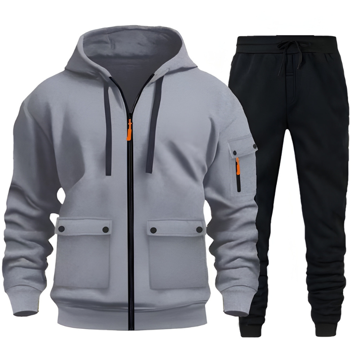Herren Set | Kapuzen Pullover & Jogginghose Herren | Warm Sportlich