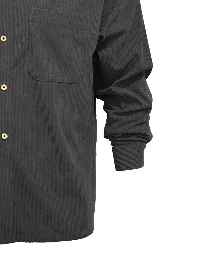 Herren Kordjacke | Lässiger Stil | Langarm Design | Herbst