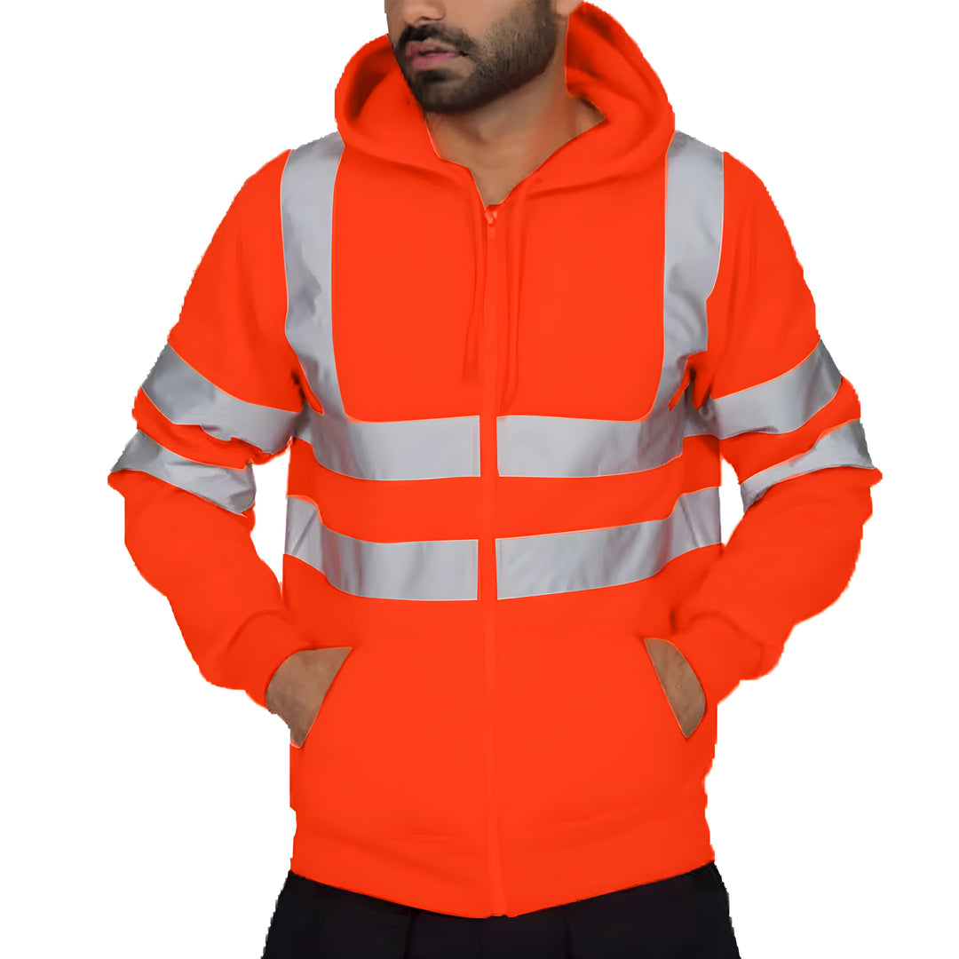 Herren Jacke | Warme Reflektierende Arbeitsjacke | Herren Skijacke