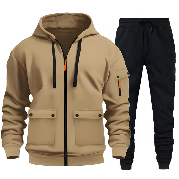 Herren Set | Kapuzen Pullover & Jogginghose Herren | Warm Sportlich