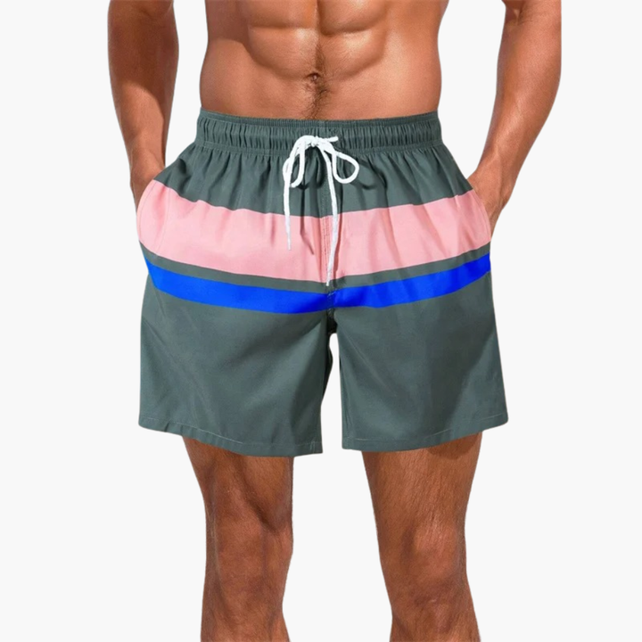 Herren Badeshorts | Straight | Mit Kordelzug | Sommer