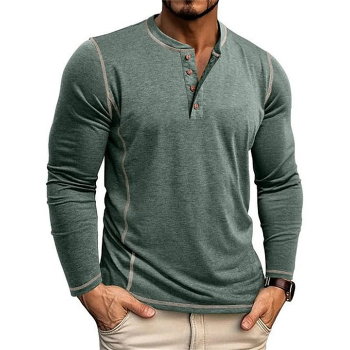 Herren Top | Slimfit Casual | Knopfleiste | Sommer