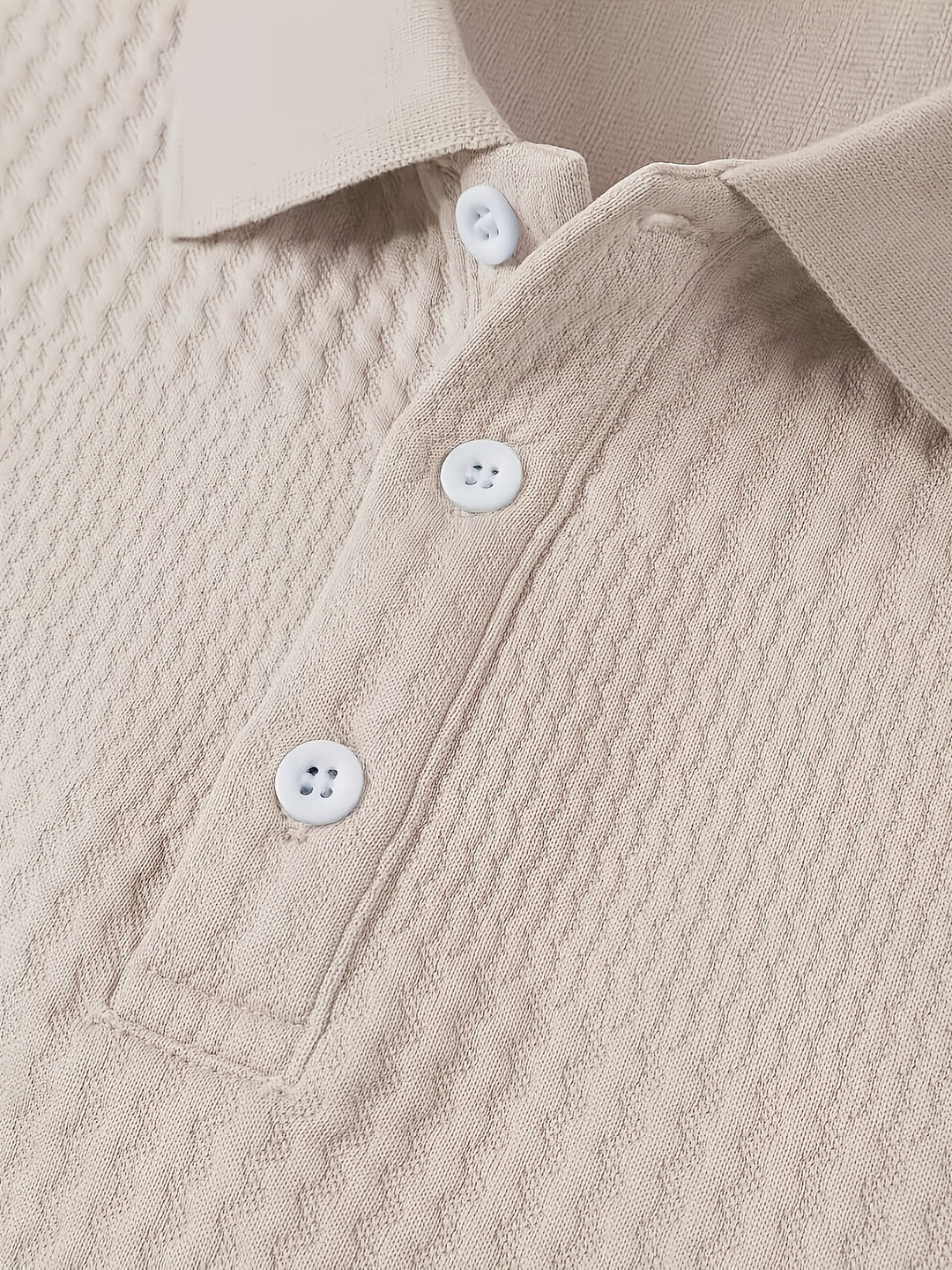 Herren Poloshirt | Strukturdesign | Langarm | Sommer