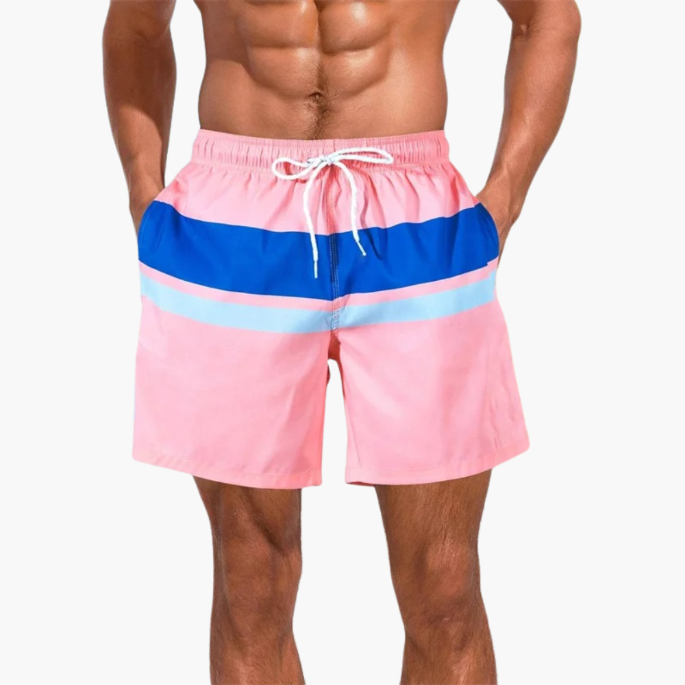 Herren Badeshorts | Straight | Mit Kordelzug | Sommer