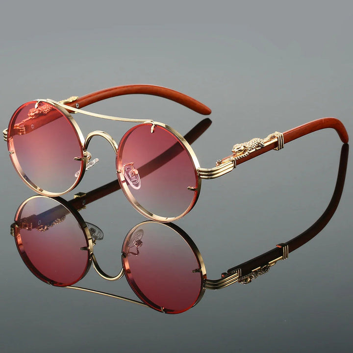 Herren Sonnenbrille | Retro Design | Rund | Sommer