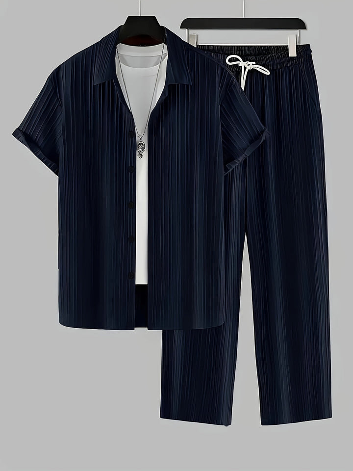 Herren Set | Straight | Mit Kragen &amp; Kordel | Sommer
