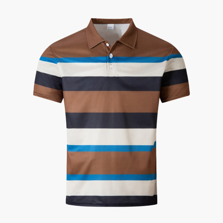 Herren Poloshirt | Slimfit | Streifenmuster | Sommer