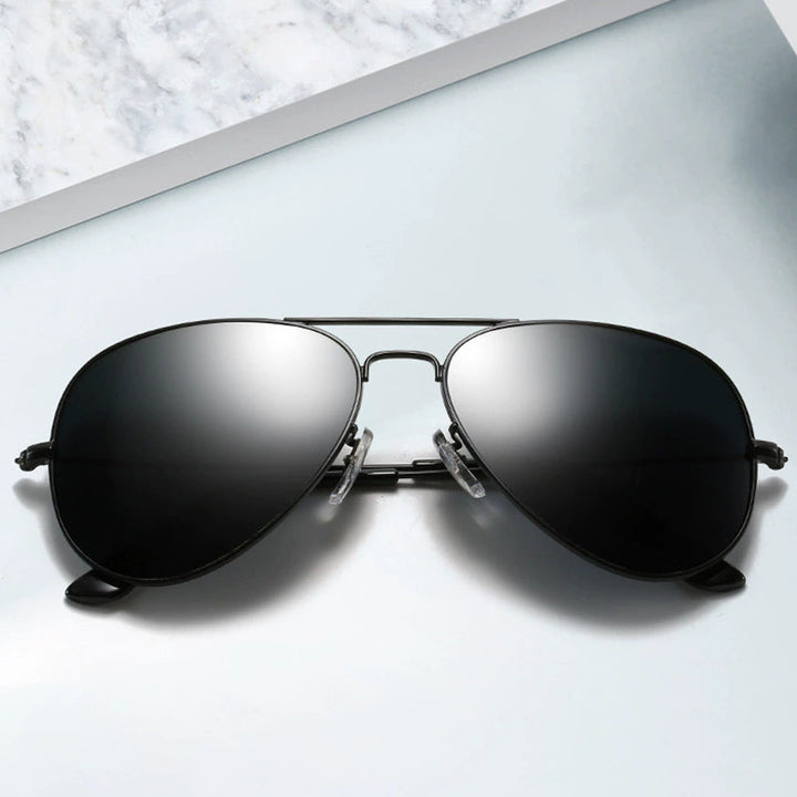 Herren Sonnenbrille | Pilot Clear | Doppelsteg | Sommer