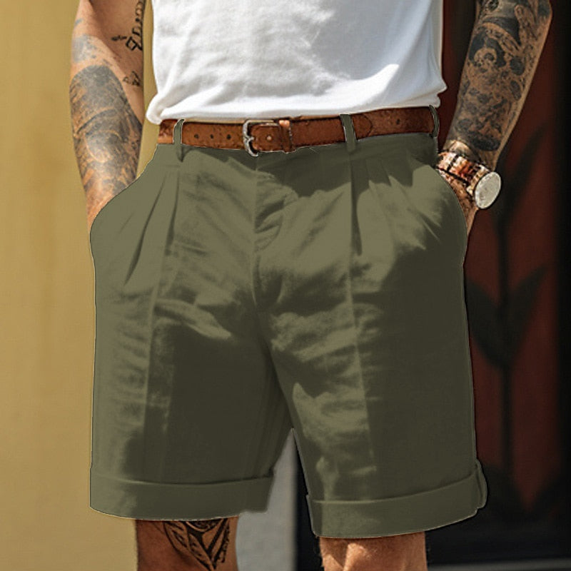 Herren Shorts | Straight | Hohe Taille | Sommer