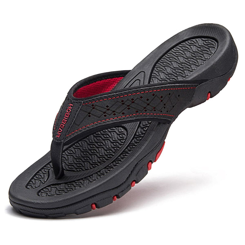 Herren Flip-Flops | Zum Hineinschlüpfen | Struktursohle | Sommer