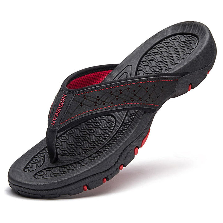 Herren Flip-Flops | Zum Hineinschlüpfen | Struktursohle | Sommer
