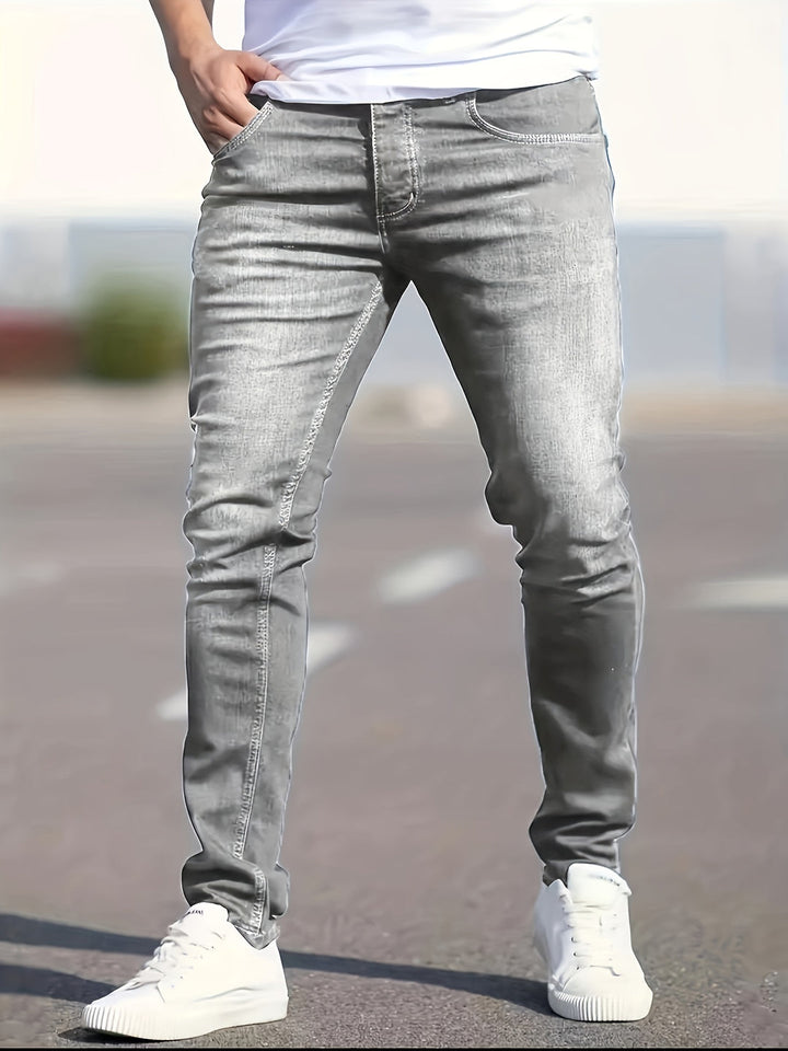 Herren Jeans | Slimfit | Mit Knopfverschluss | Sommer