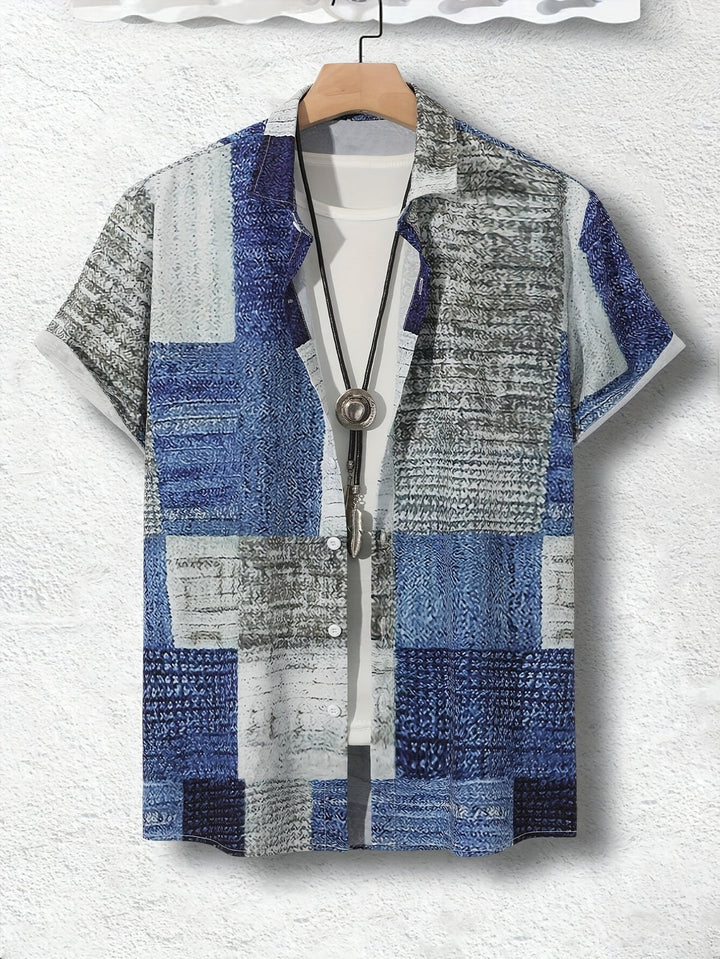 Herren Shirt | Retro | Mit Knöpfen | Sommer