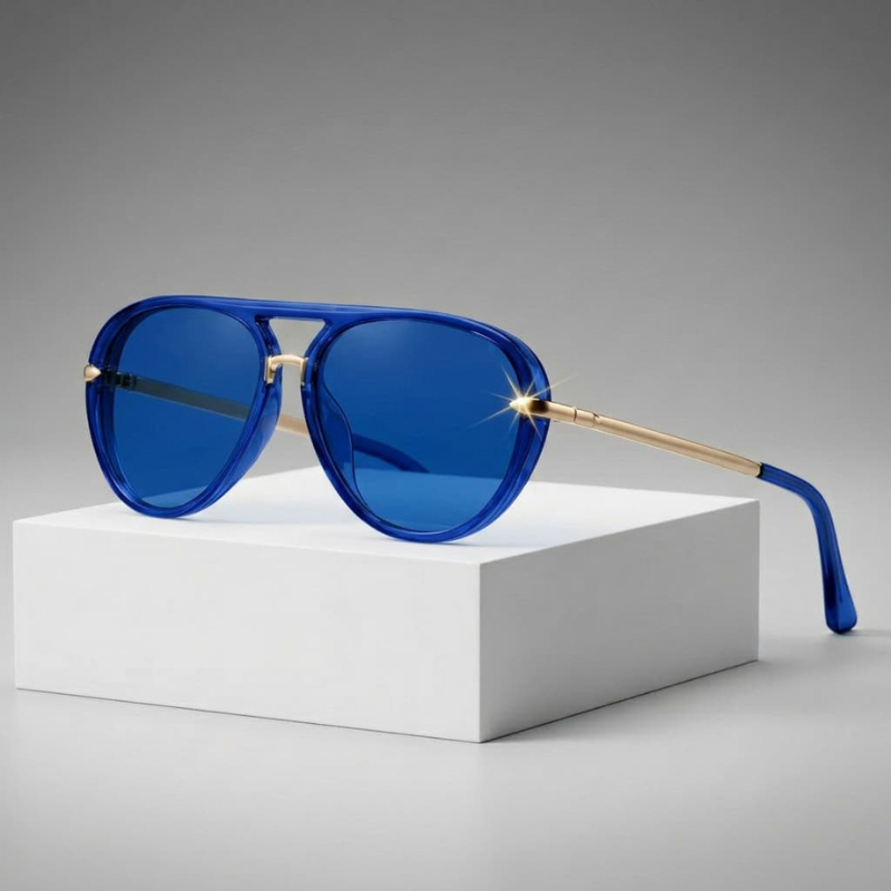 Herren Sonnenbrille | Retro | Metallbügel | Sommer