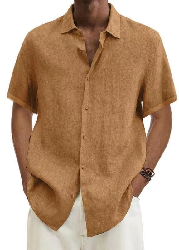 Herren Shirt | Oversized | Mit Knopfleiste | Sommer Linen