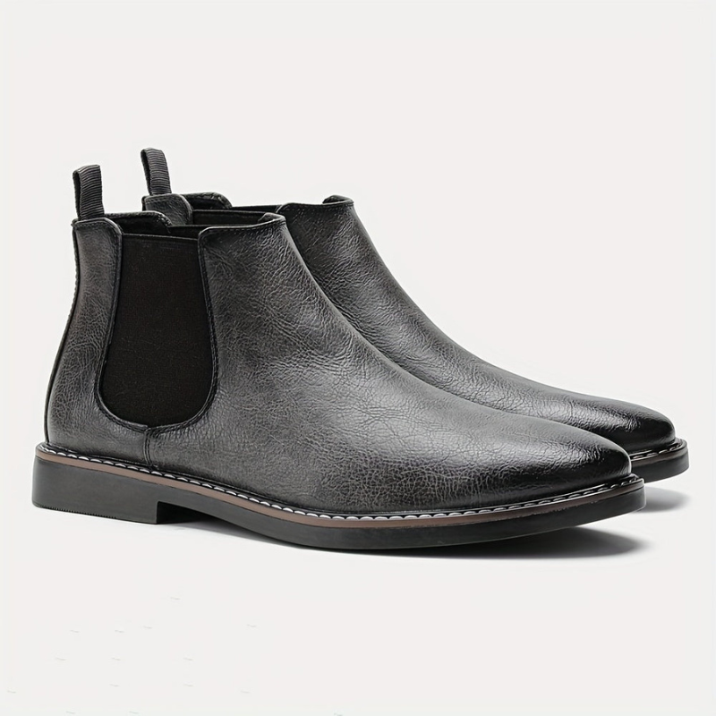 Winterstiefel Herren | Zweifarbiger Schaft | Rutschfeste Schuhe