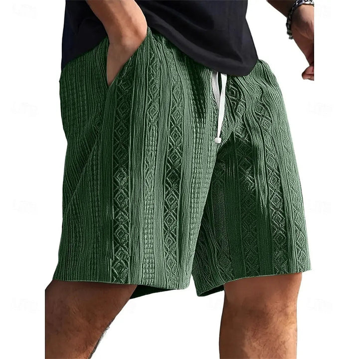 Herren Shorts | Gerader Schnitt | Strukturmuster | Sommer
