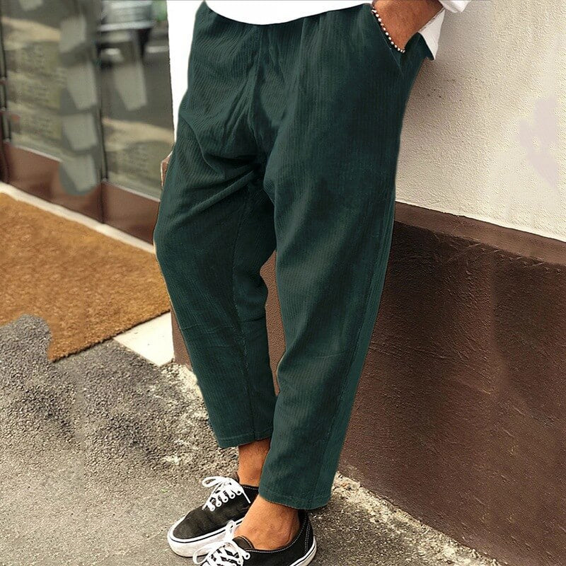 Herren Hose | Tapered | Elastischer Bund | Sommer