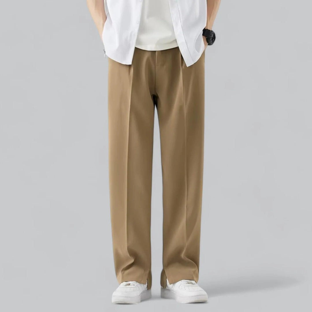 Herren Hose | Weite Beine | Elastischer Bund | Sommer