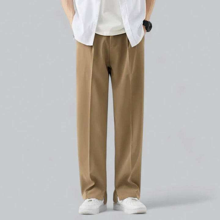 Herren Hose | Weite Beine | Elastischer Bund | Sommer