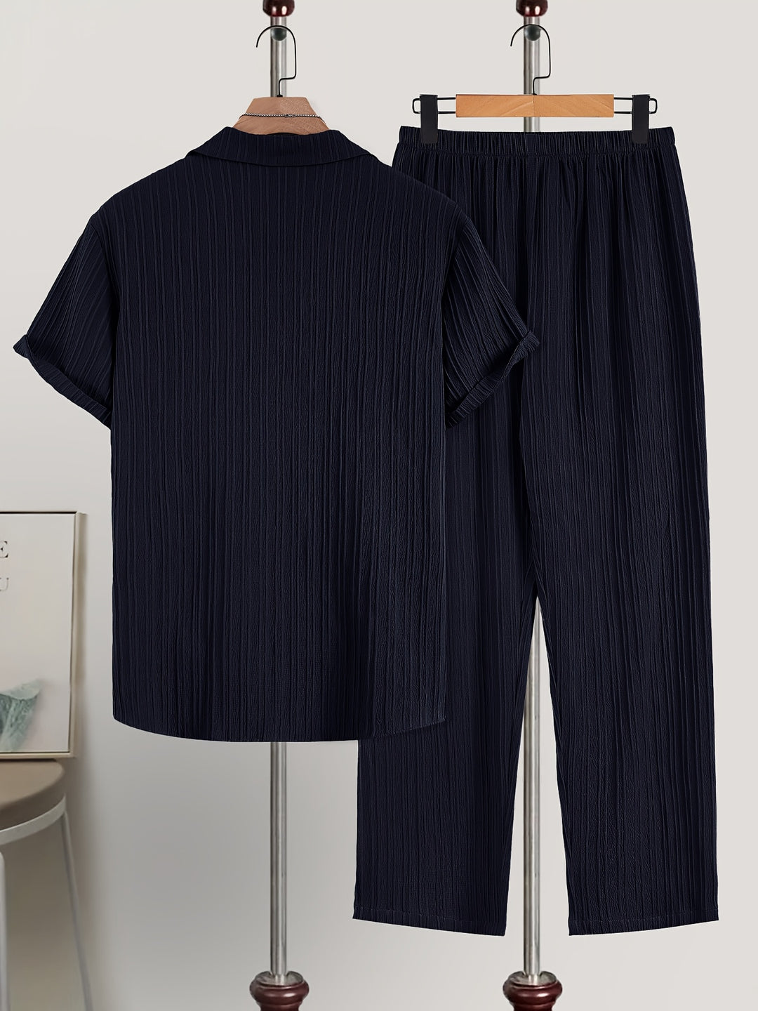 Herren Set | Relaxed Fit | Gerippte Struktur | Sommer