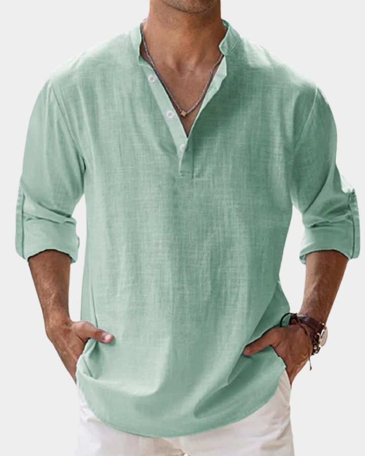 Herren Hemd | Straight | Mit Knöpfen | Sommer