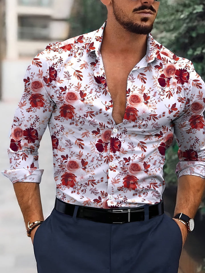 Herren Hemd | Slimfit Elegant | Lange Ärmel | Sommer