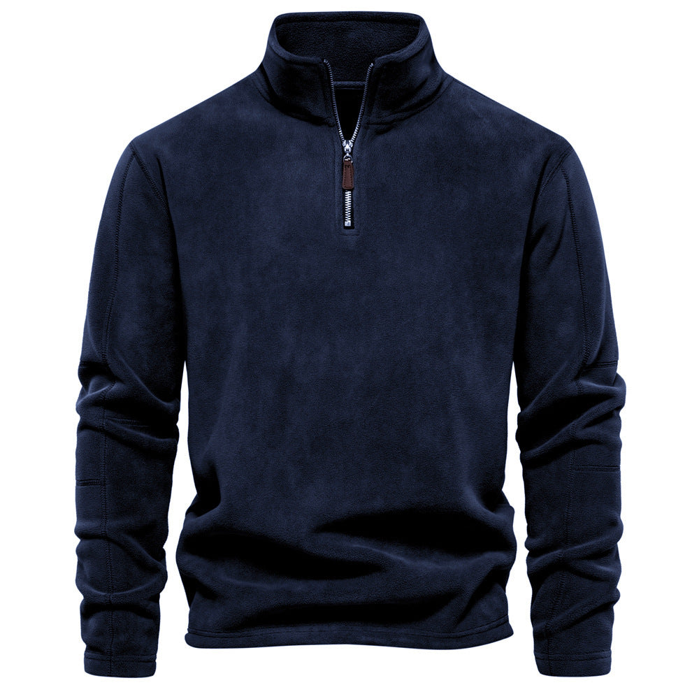 Herren Pulli | Pullover mit Halb-Zip | Warmer Outdoor Style