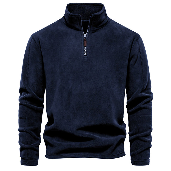 Herren Pulli | Pullover mit Halb-Zip | Warmer Outdoor Style