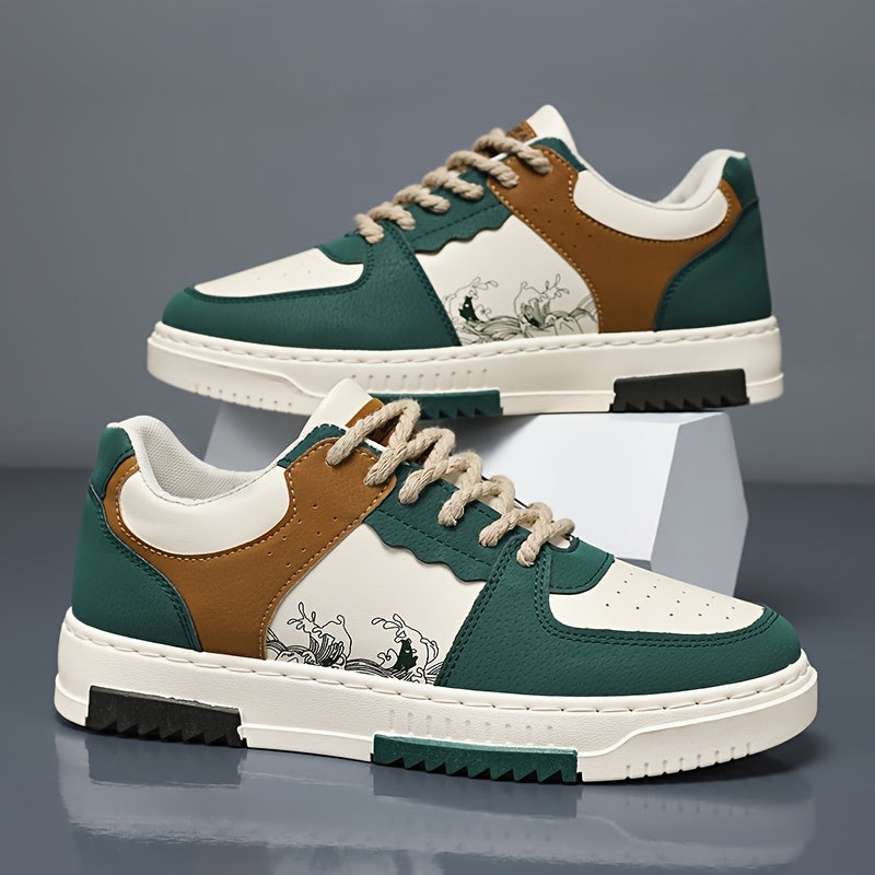 Herren Sneakers | Retro Streetwear | Schnürverschluss | Frühling