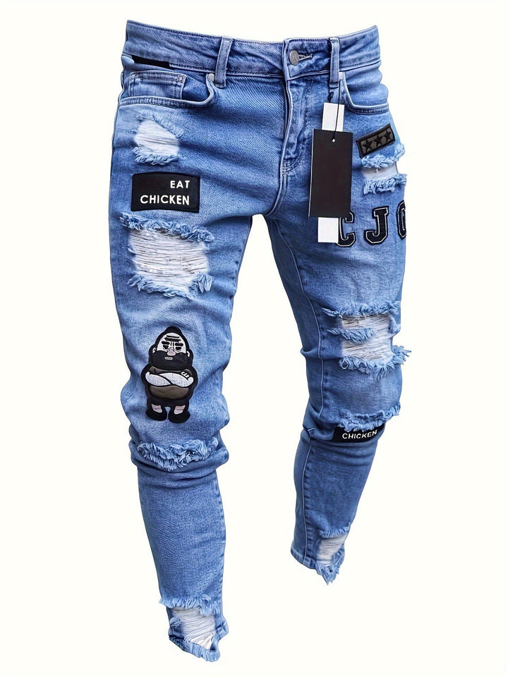 Herren Jeans | Slimfit | Mit Knopfverschluss | Sommer