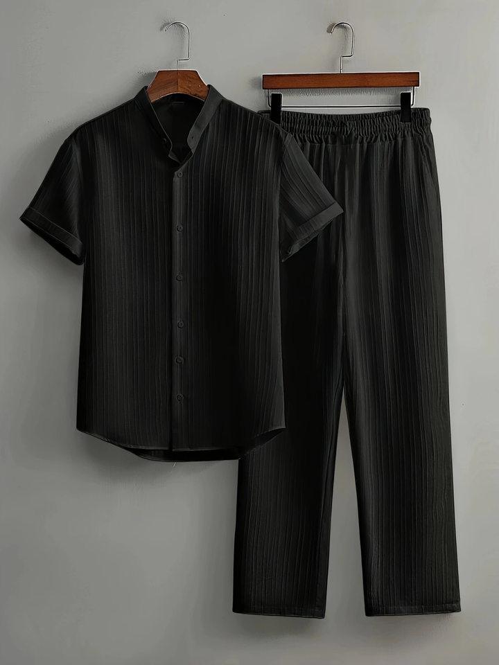 Herren Set | Strukturdesign | Lockerer Schnitt | Sommer