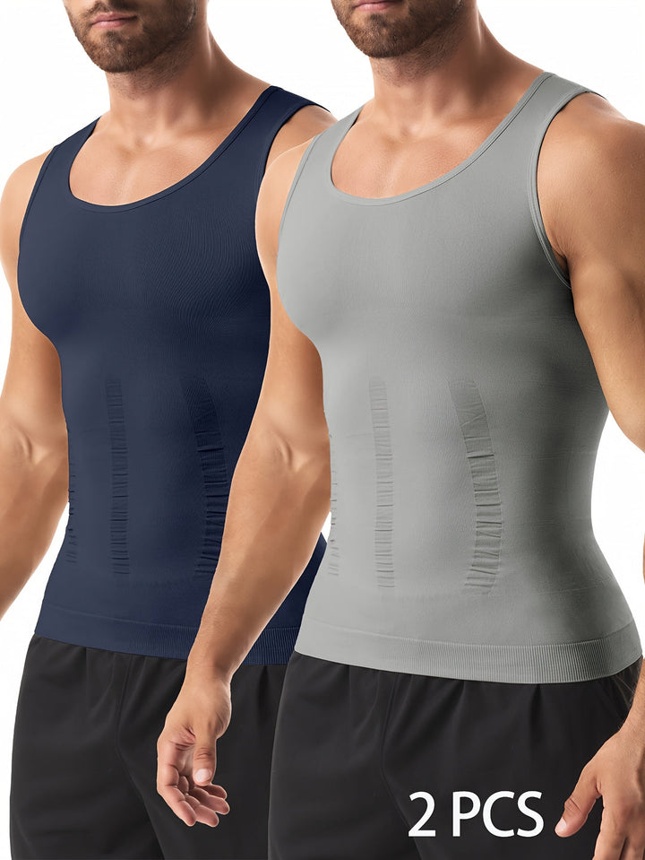 Herren Tops | Slimfit | Ärmellos | Sommer | 2 Stück