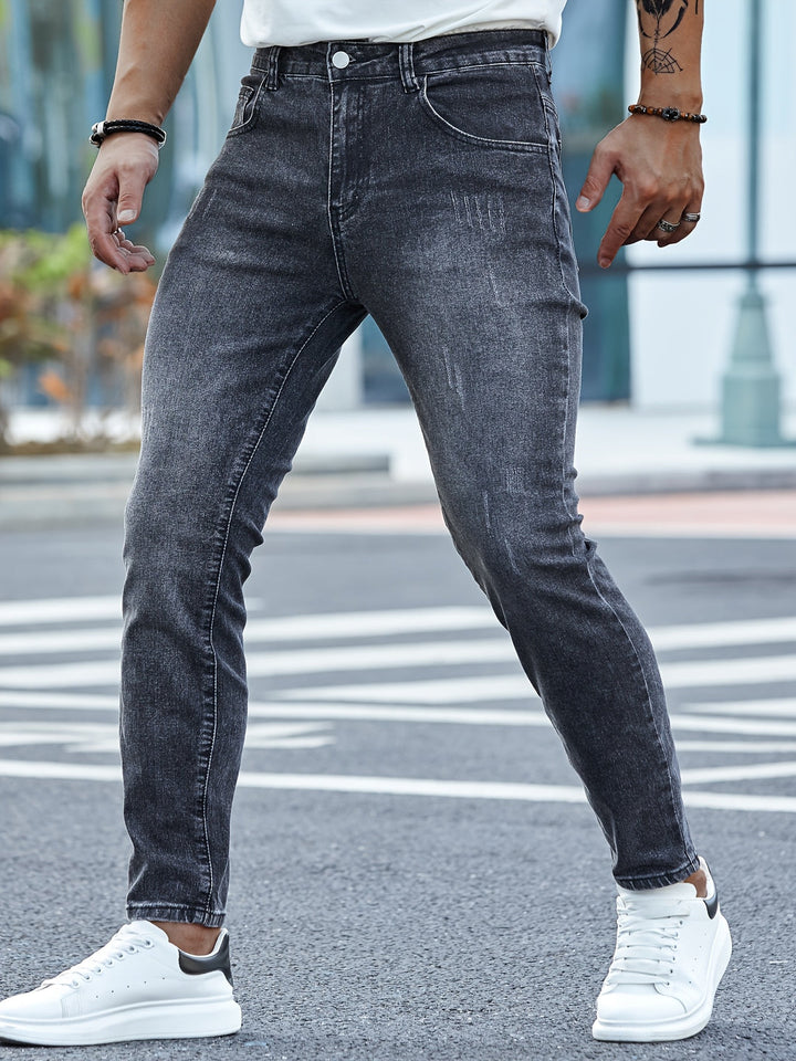 Herren Jeans | Slimfit | Mit Knopfverschluss | Sommer