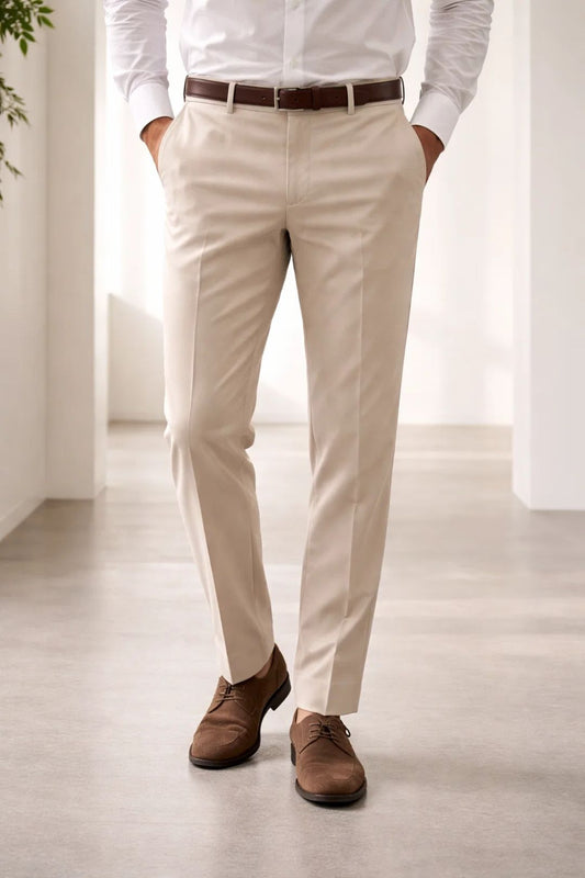 Herren Hose | Straight | Mit Knopfverschluss | Sommer