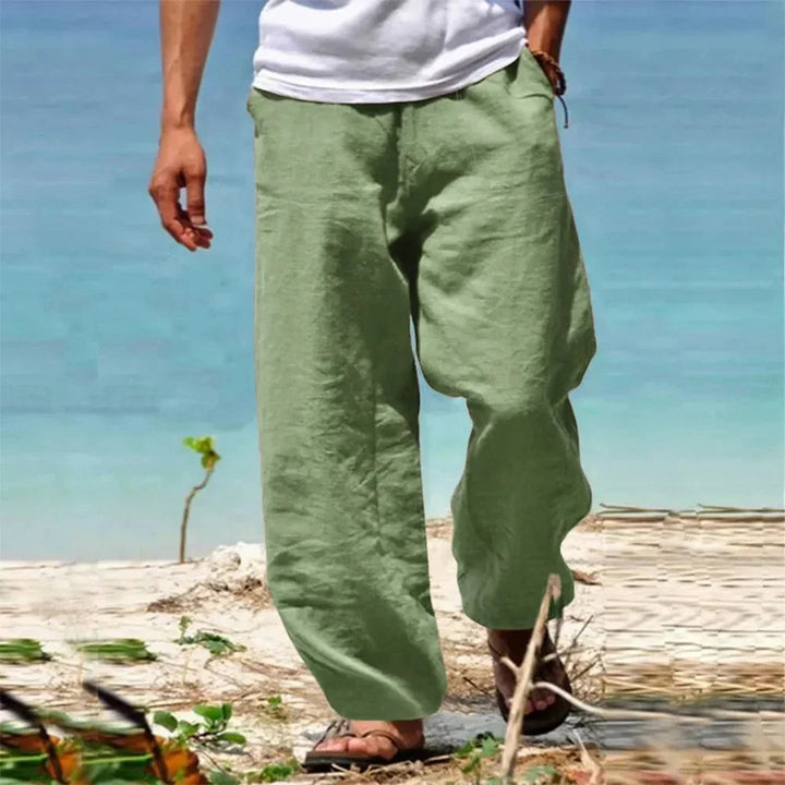 Herren Hose | Wide Leg | Mit Tunnelzug | Sommer