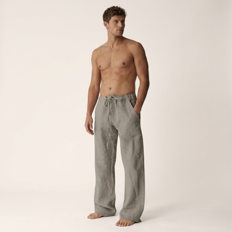 Herren Hose | Straight | Kordelzug | Sommer