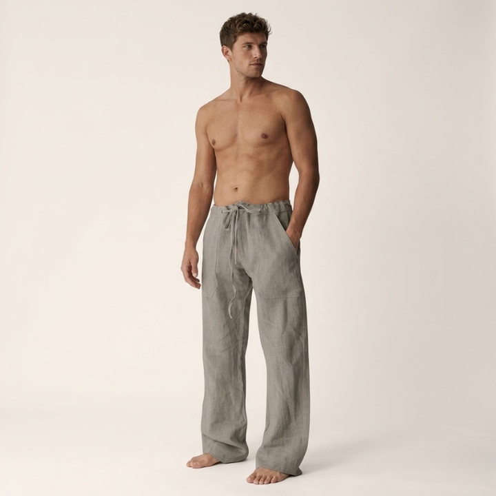 Herren Hose | Straight | Kordelzug | Sommer