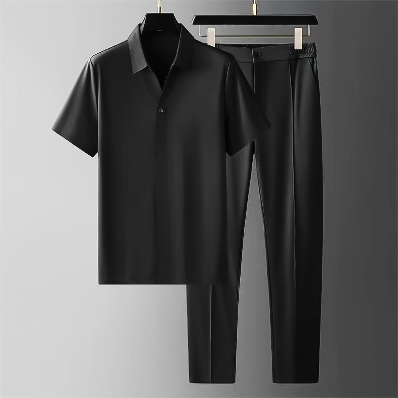 Herren Set | Straight | Mit Knöpfen | Sommer