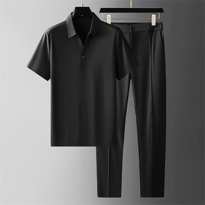 Herren Set | Straight | Mit Knöpfen | Sommer